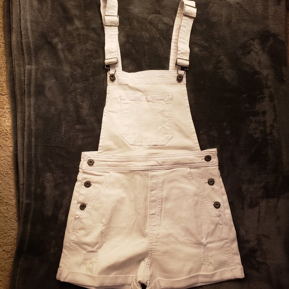 Stretchy Jean/Jegging like overall shorts